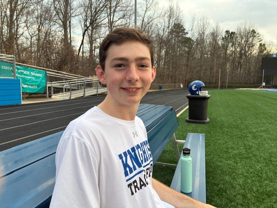 Charlotte Christian track star Clete Saylor