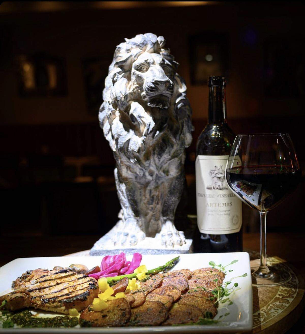 Admiral Pork Chops at Deluxe, The Fine Art of Dining.