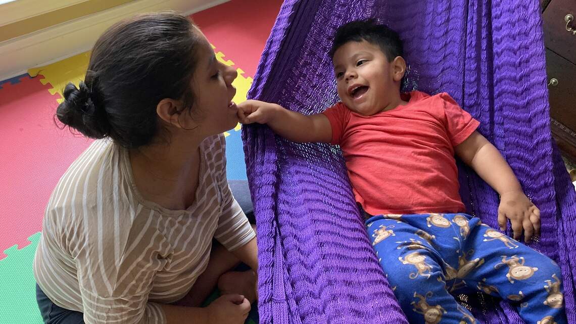 He’s only 2 and facing health problems far from home. Donors will help at Christmas.
