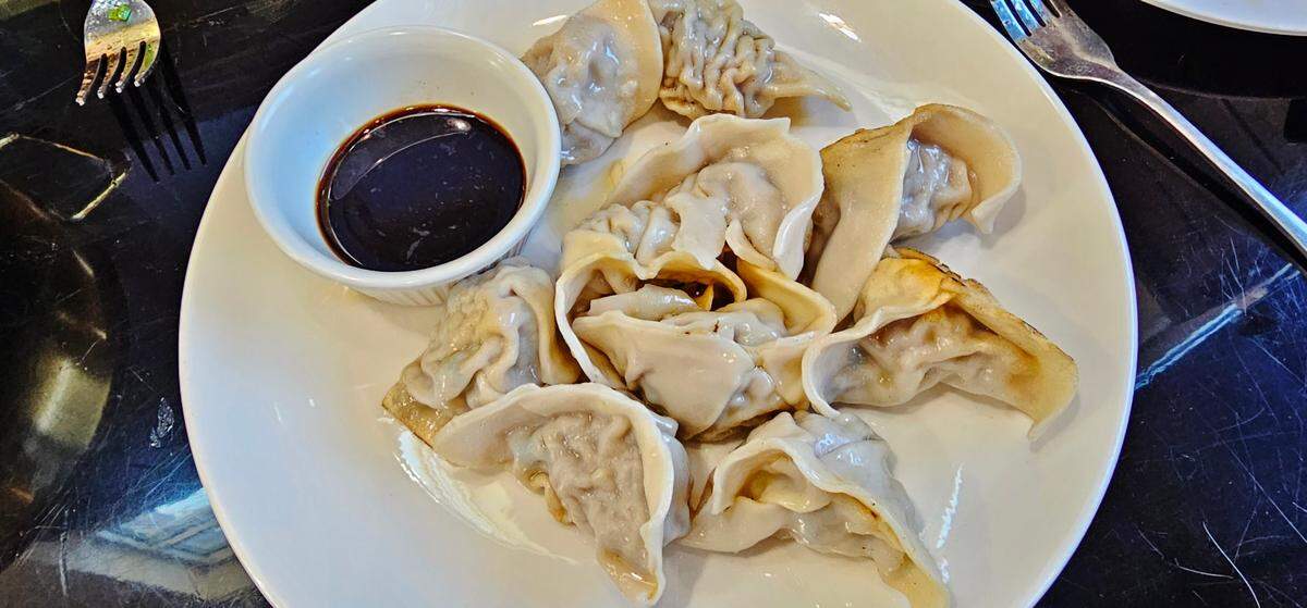 Lanzhou Hand-Pulled Noodles’ pork dumplings.