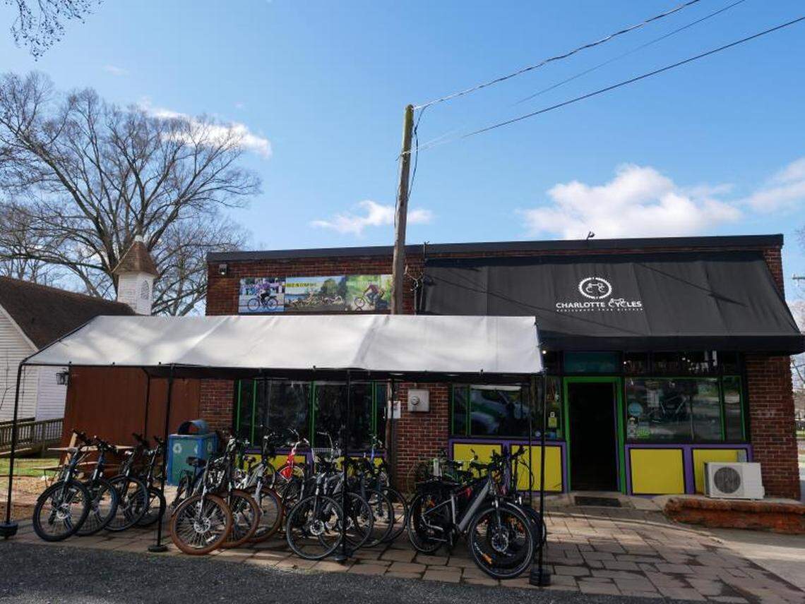 Charlotte Cycles’ original 337 Baldwin Ave. location is now the shop’s service center.