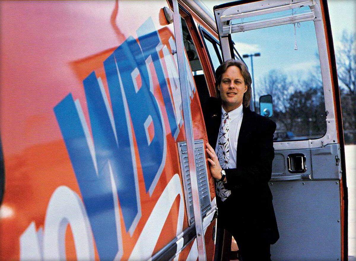 This photograph of Hancock was taken not long after he was hired by WBT in 1990.