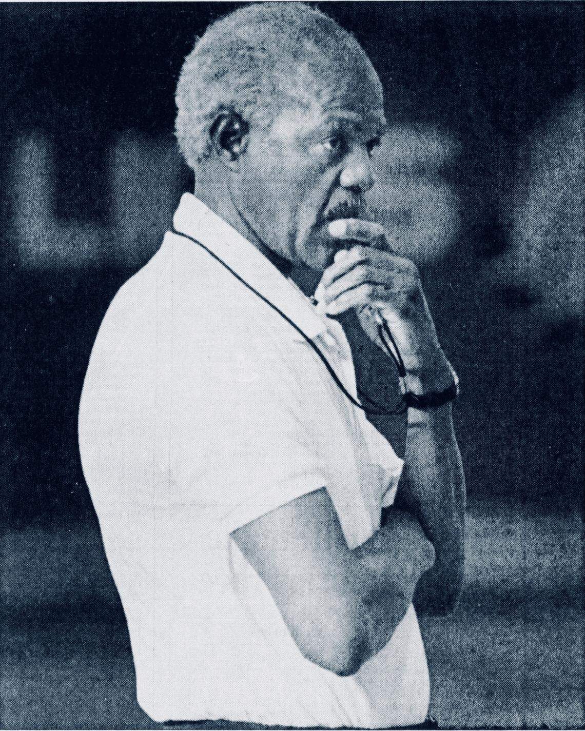 In 1992, West Charlotte coach Charles McCullough watched his team in practice before a state championship game with Jerry Stackhouse and Kinston