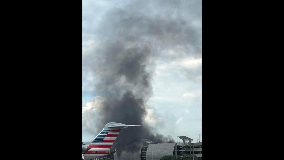 Three people were hurt when flames erupted in a parking deck at Charlotte Douglas International Airport on Saturday, Aug. 10, 2024.