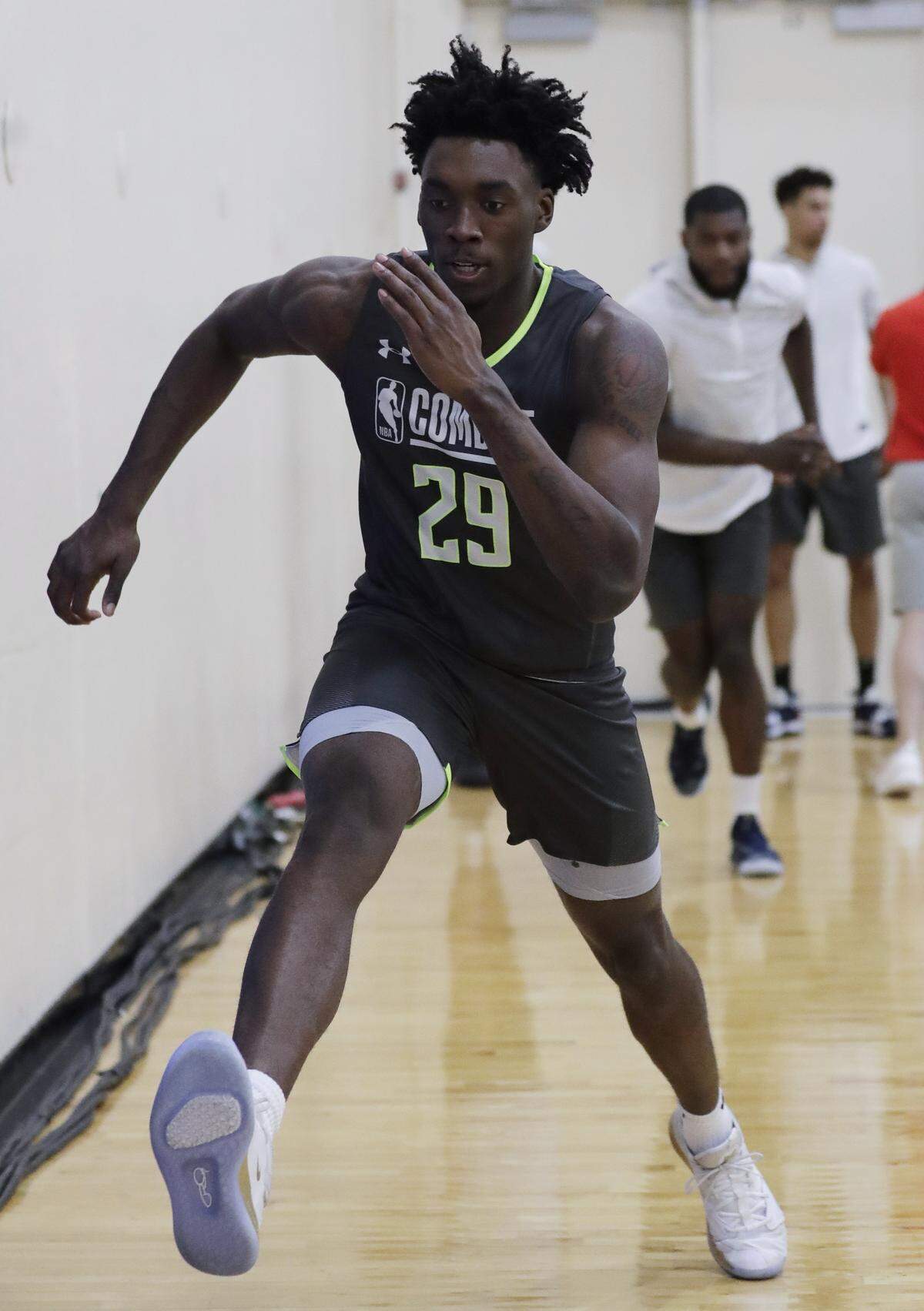 Nassir Little, who played one season at North Carolina, performed well at the NBA combine in Chicago in May.
