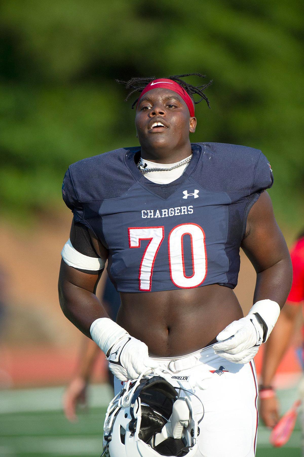 David Sanders, a 6’6” senior lineman, who plays offense and defense for Providence Day School announced where he’ll play football collegiately next Fall on Saturday, August 17, 2024.