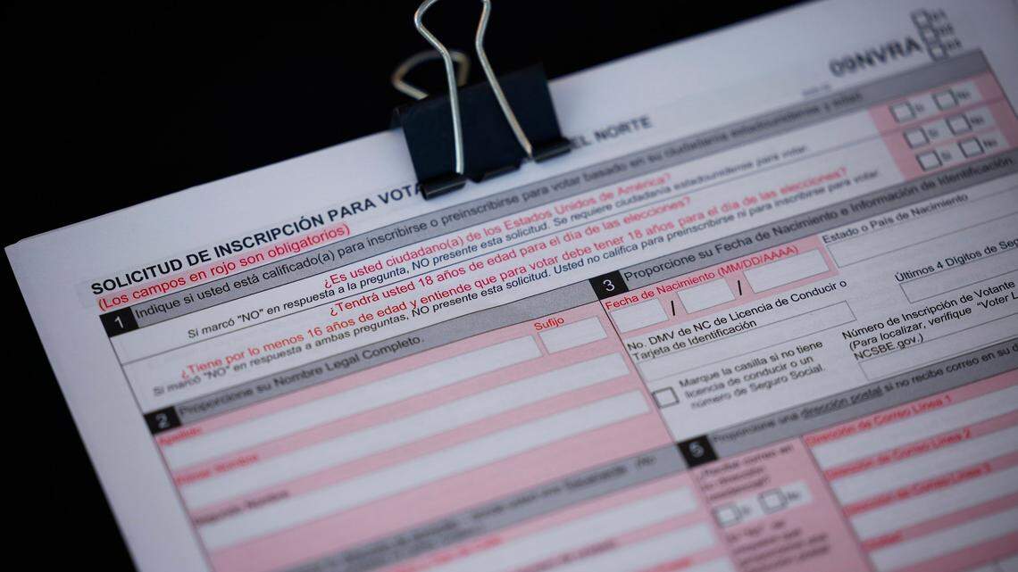 Thursday’s hearing in federal court dealt with a new elections law affecting same-day voter registration.