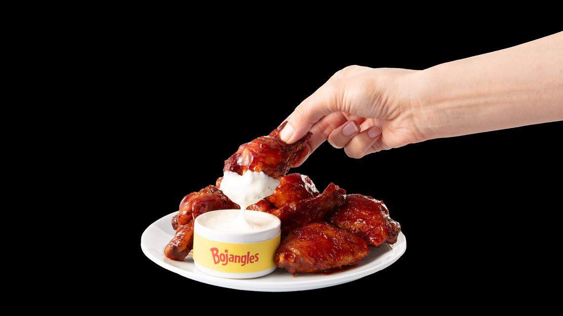 Bojangles’ new chicken wings are made with Creamy Buffalo, BBQ or Classic flavors.