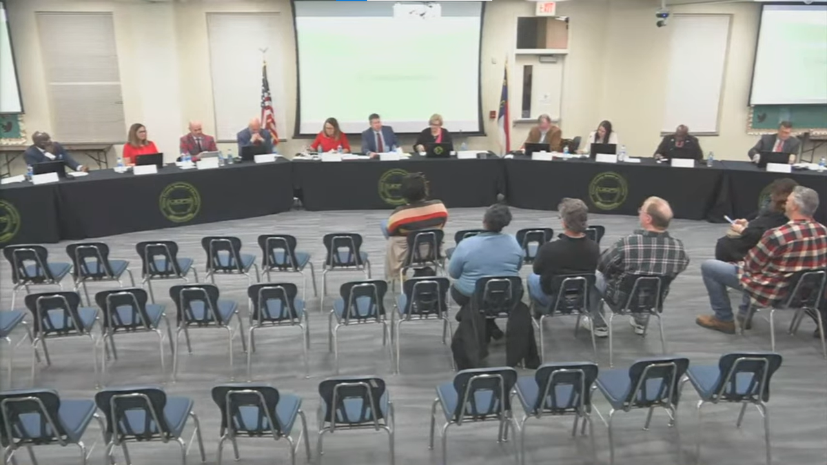 The Union County Board of Education has called a meeting for Tuesday, Jan. 24 to discuss its calendar for the 2023-24 year. Pictured here, the board meets Dec. 6, 2022.