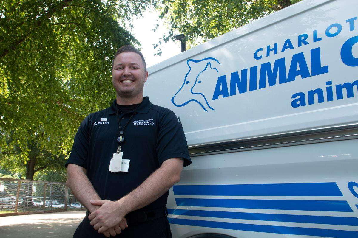 Chris Meyer, an officer with Charlotte-Mecklenburg Animal Care and Control.