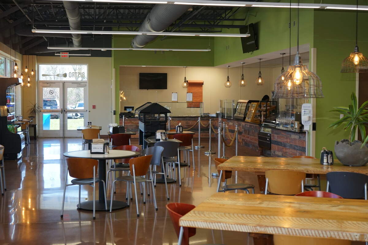 The Community Table Bistro dining room.