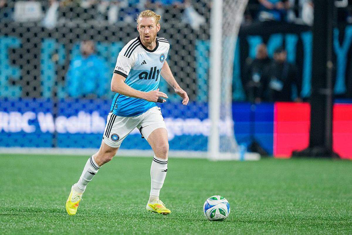 CHARLOTTE, NORTH CAROLINA - NOVEMBER 07: Tim Ream #3 of Charlotte FC plays against New York City FC during a game at Bank of America Stadium on November 07, 2025 in Charlotte, North Carolina. (Photo by Jacob Kupferman/Getty Images)