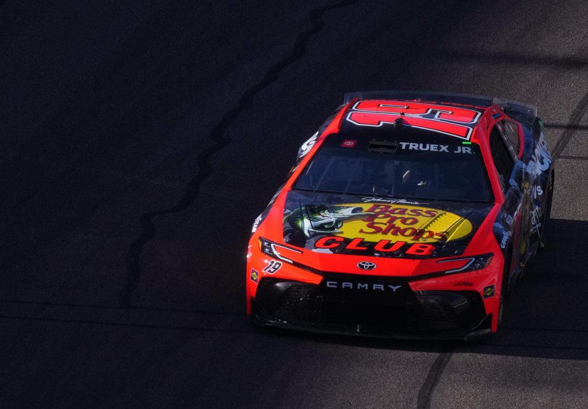 Martin Truex Jr. (19) takes a practice lap at Phoenix Raceway on March 8, 2024, in Avondale, Arizona.