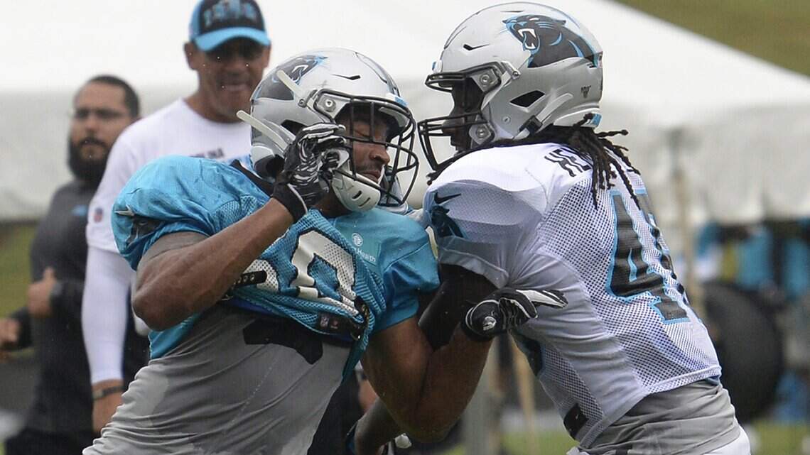 Panthers tight ends room has a `No Vacancy` sign. Hemingway wants to change that