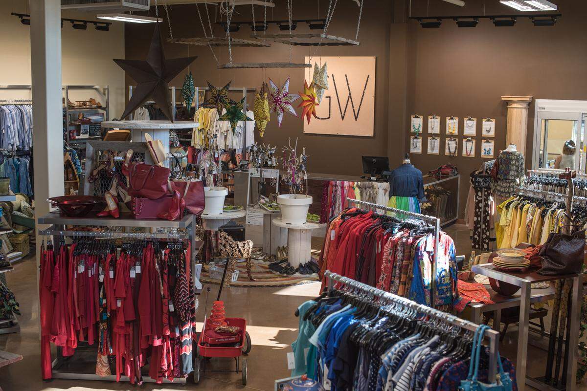 The GW Boutique at 5301 Wilkinson Blvd. carries designer and brand name apparel, plus accessories including jewelry and shoes.
