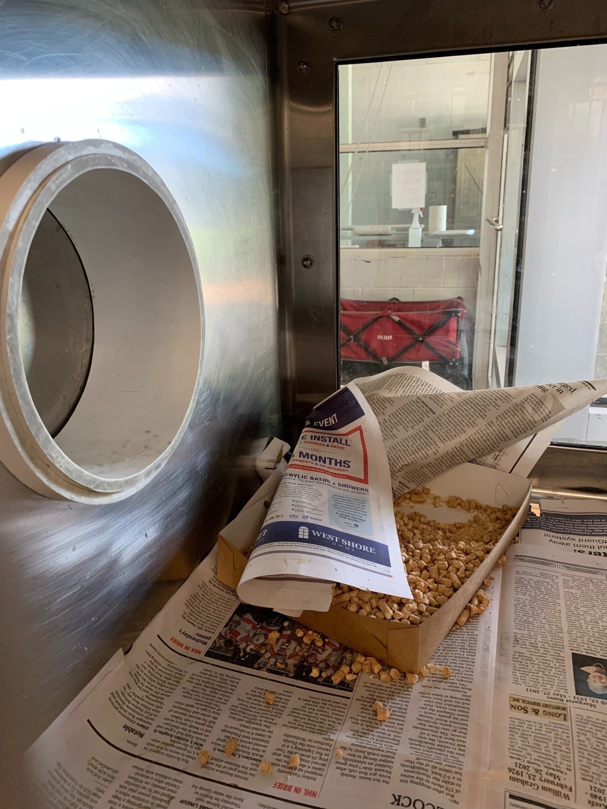 Charlotte-Mecklenburg Police’s Animal Care and Control goes through about 50 newspapers a day to line the cages of cats and small dogs.