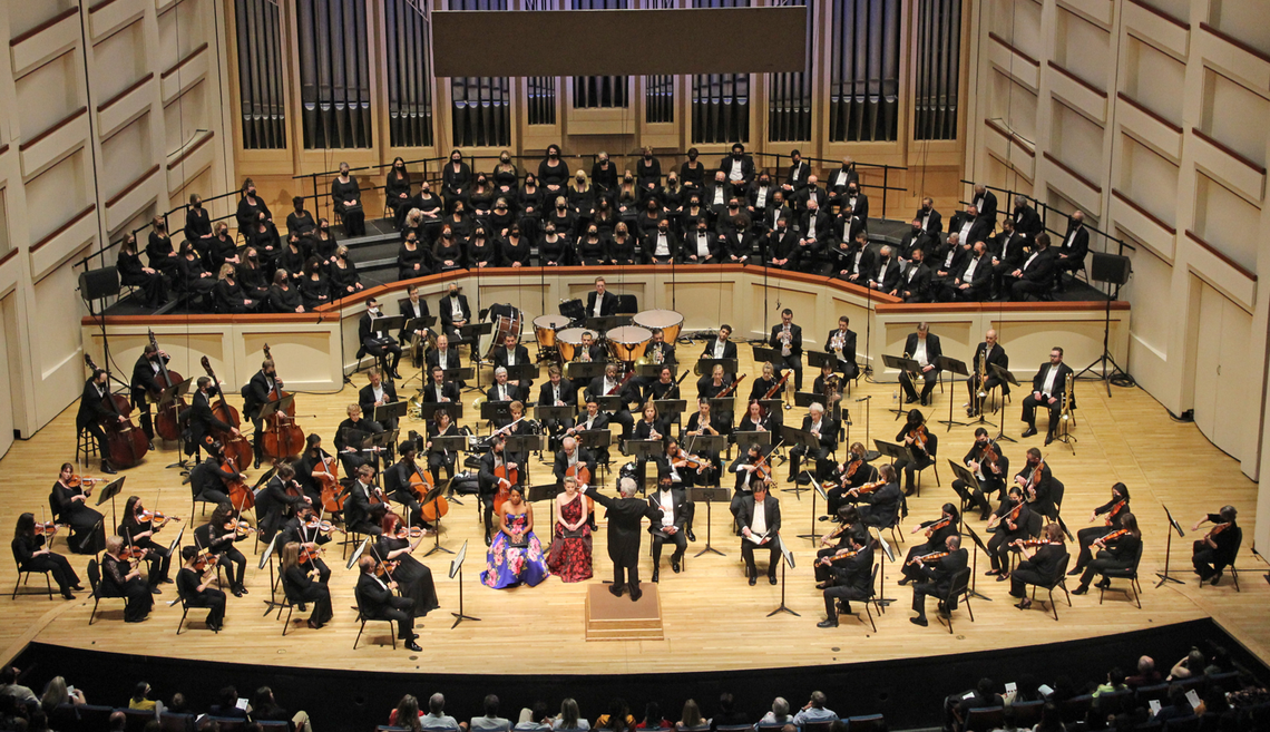 Christopher Warren-Green’s final performance as music director, conducting Beethoven’s Symphony No. 9, in May at Belk Theater. It’s not known how long it will take to replace him.