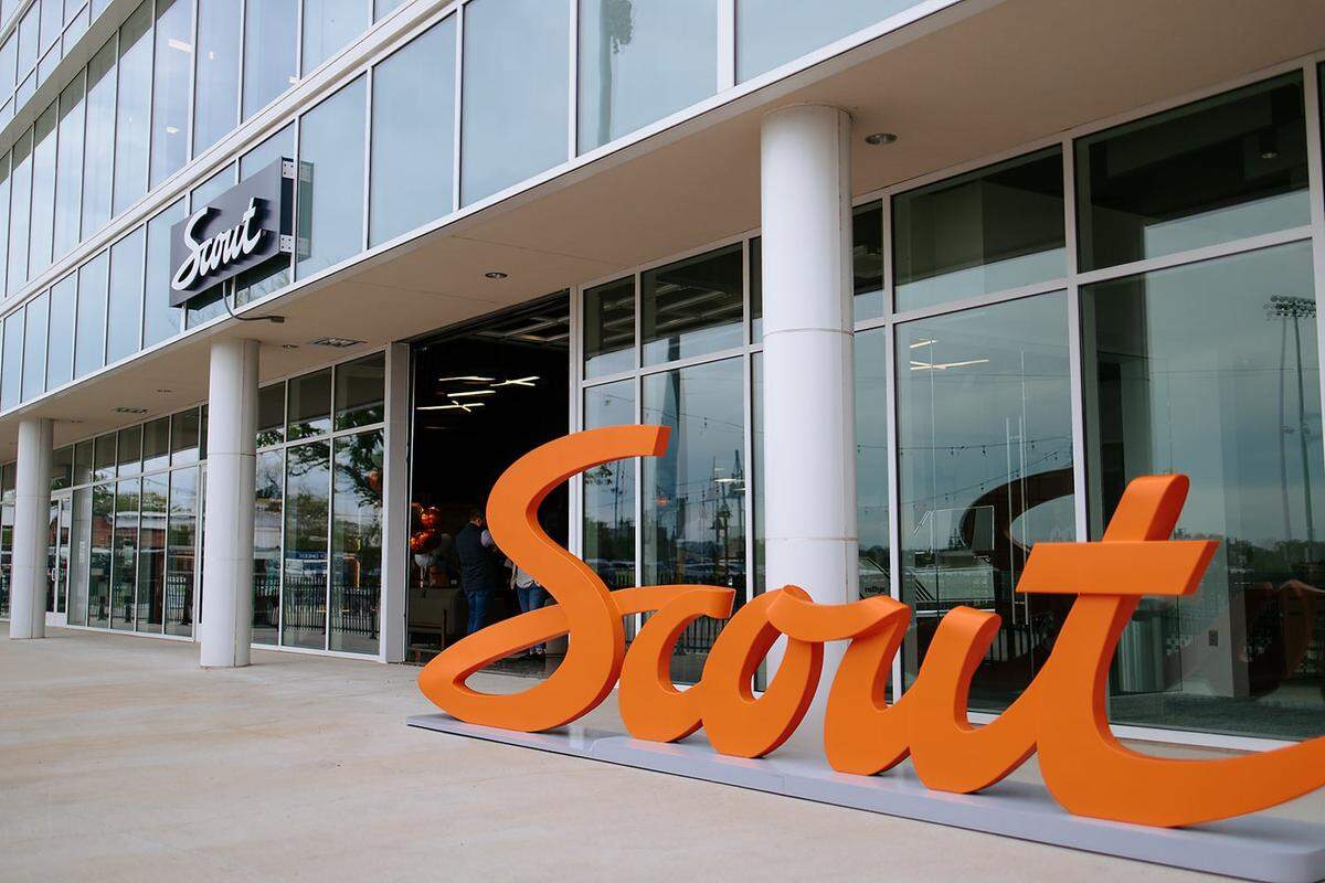 Scout Motors is making Charlotte its new corporate headquarters with a $207 million investment and a promise to create over 1,200 high-paying jobs. Seen here is its Columbia Connection Center in South Carolina.