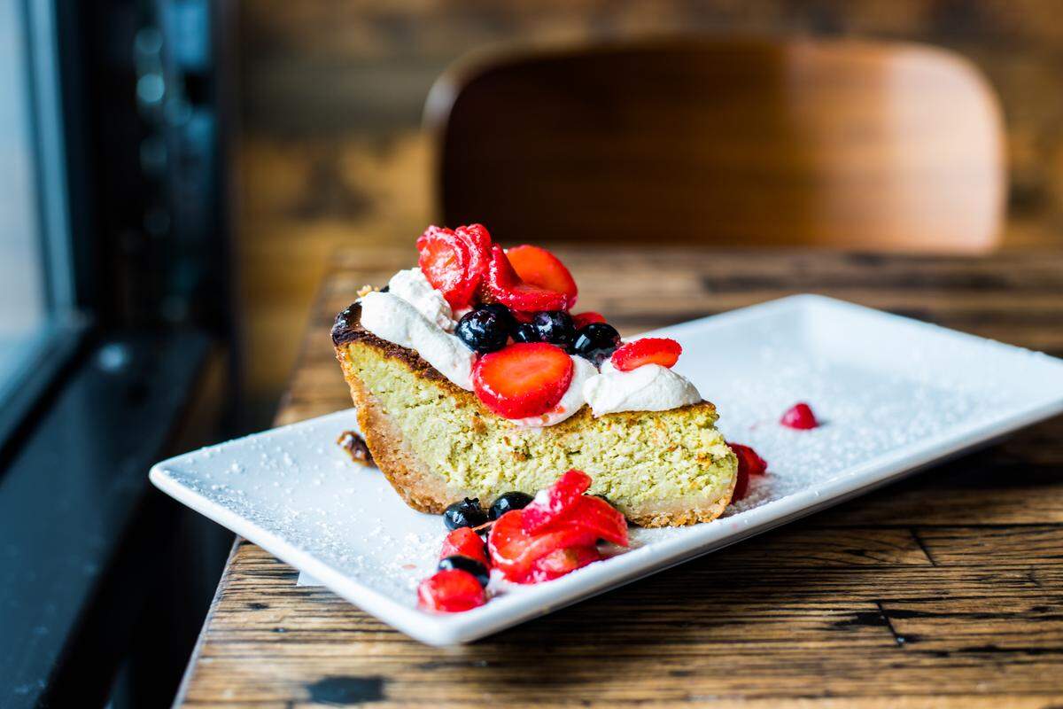STIR’s Matcha Green Tea Cheesecake.