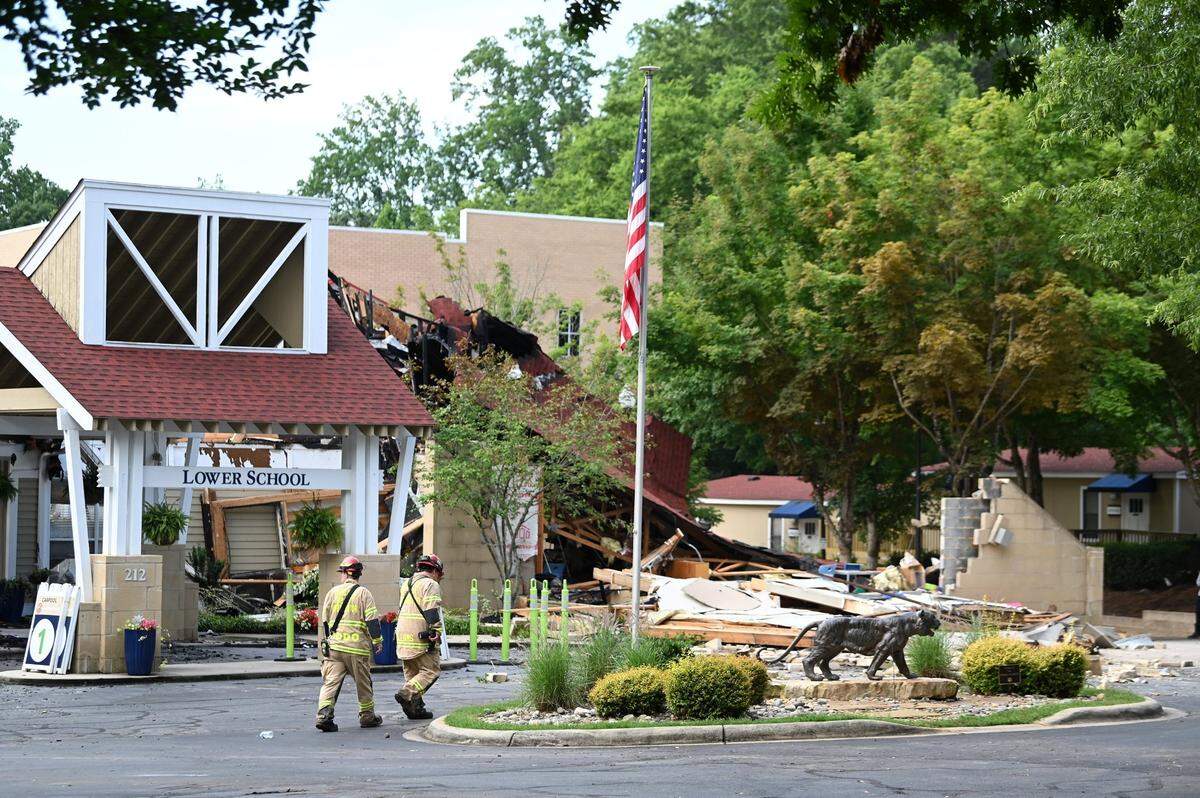 The Lower School at the Charlotte Preparatory School sustained an estimated $2.5 million in damage following a three-alarm fire that erupted on Monday, June 26, 2023. More than 60 Charlotte firefighters responded to the call. The cause of the fire remains under investigation. The school posted online that no injuries were reported. All of the camps and activities at the school have been canceled for the remainder of the week.