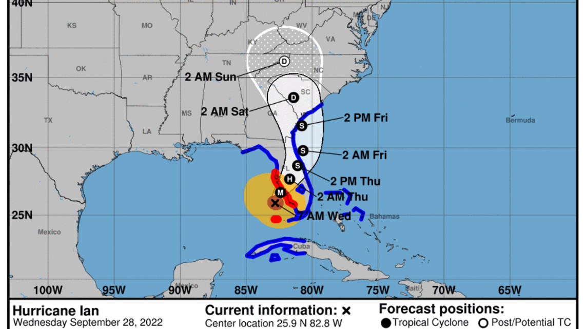 ‘A washout.’ Hurricane Ian forecast to dump heavy rains on Charlotte area this weekend