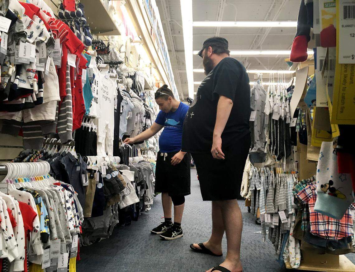 While shopping for their baby registry, Liam worried about how he would be treated by store employees and customers. Everywhere he goes, he says, people stare at him.