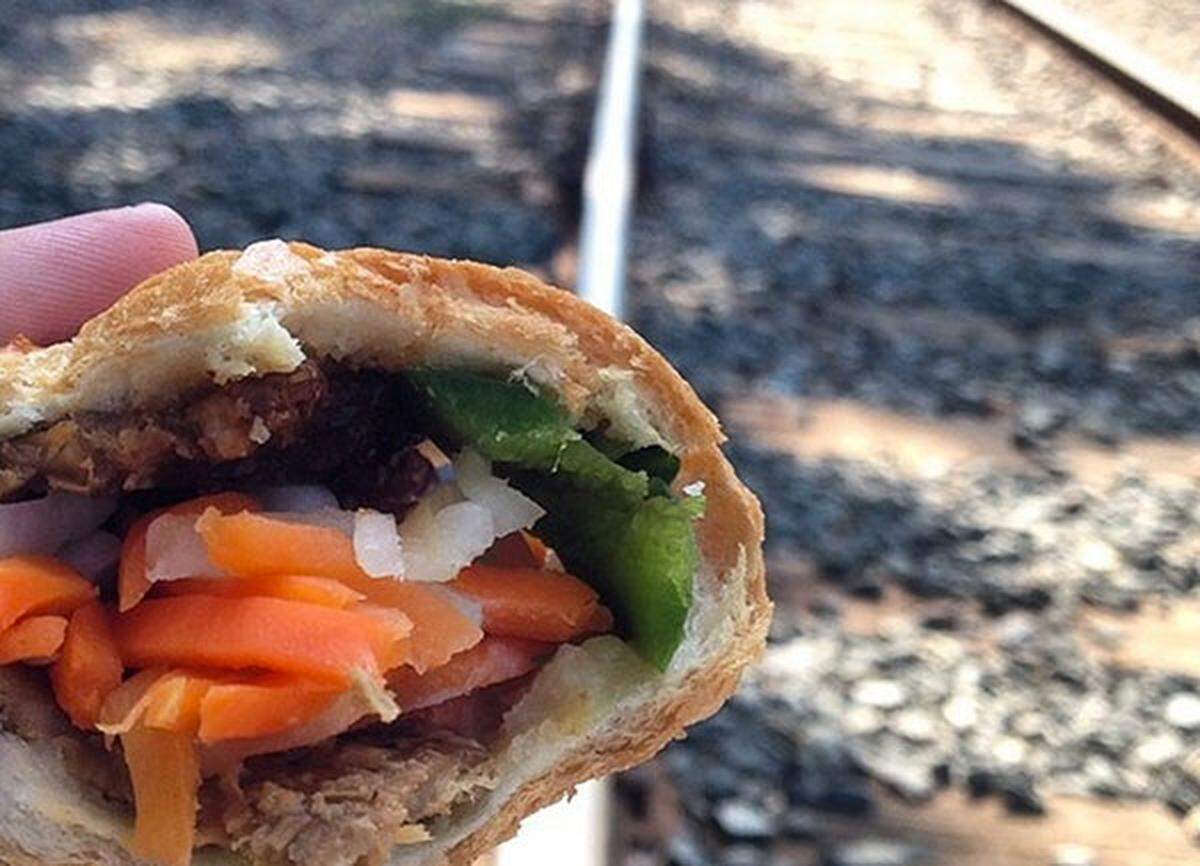 A banh mi from Le’s Sandwiches and Cafe.