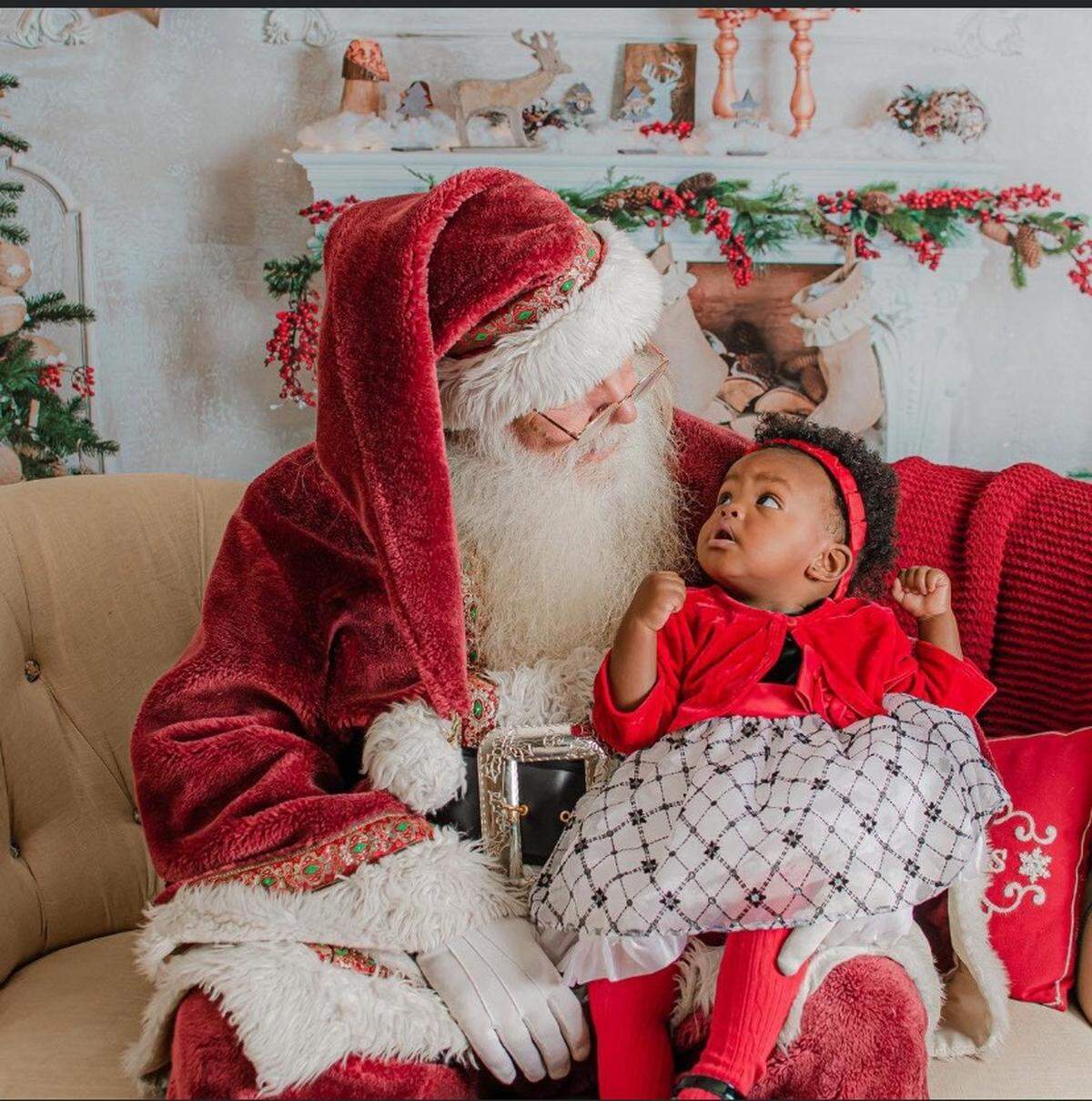 Tim McBride, photographed in a challenging situation as Santa.