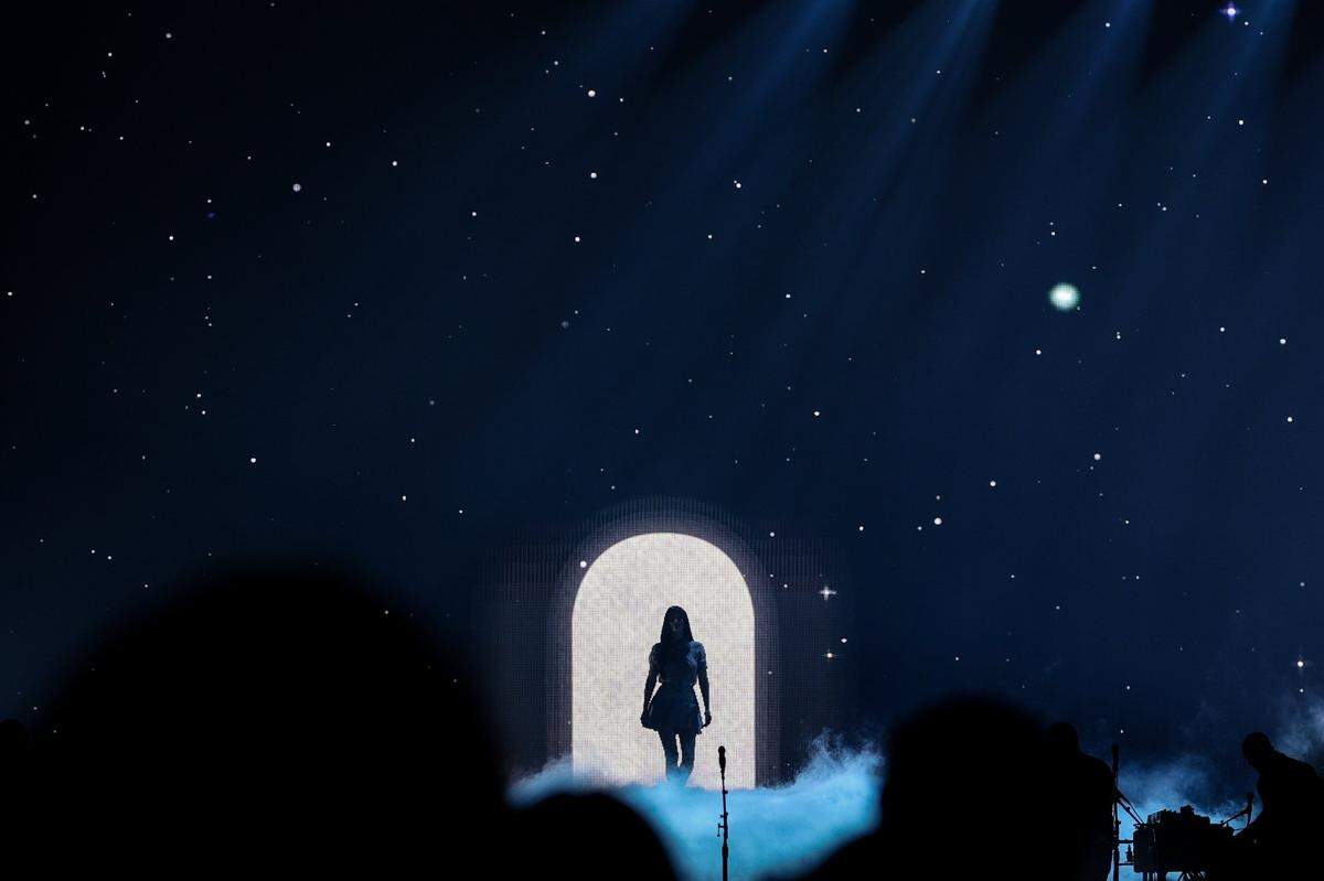 Kacey Musgraves performs during her Deeper Well World Tour in Charlotte at the Sprectum Center on Thursday, December 5, 2024.