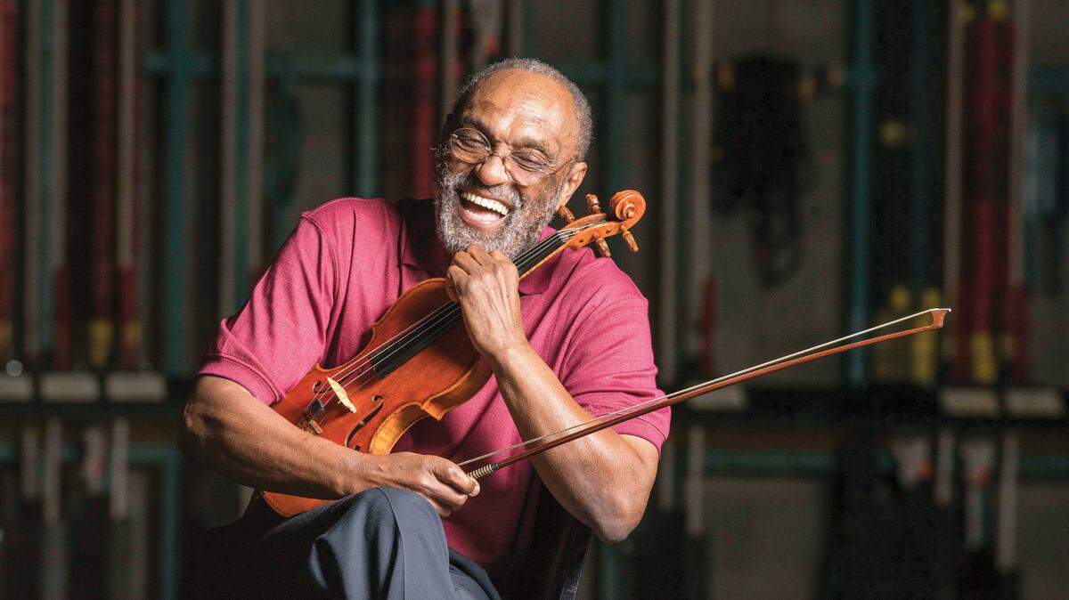 Violinist Leroy Sellers helped integrate the Charlotte Symphony in the early 1960s. He’s seen here in a 2016 photo when the Salisbury Symphony was celebrating its 50th anniversary. Sellers has played with that orchestra since its beginning, and finally retired from it this past spring.