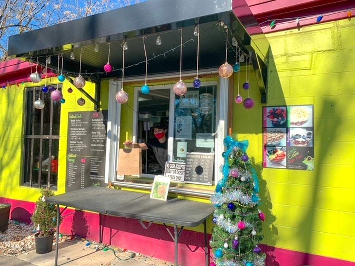 Rico’s owner John Williams said in order to limit contact, the restaurant created a mobile app. It also placed a table in front of the restaurant’s pickup window to ensure 6 feet of distance during COVID-19.