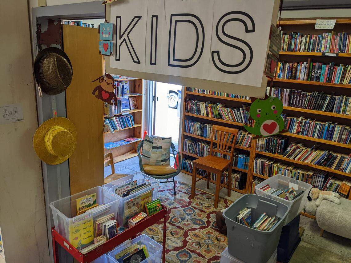 Book Buyers used book store children’s area in the back of the new store at Eastway Crossing shopping center in Charlotte.