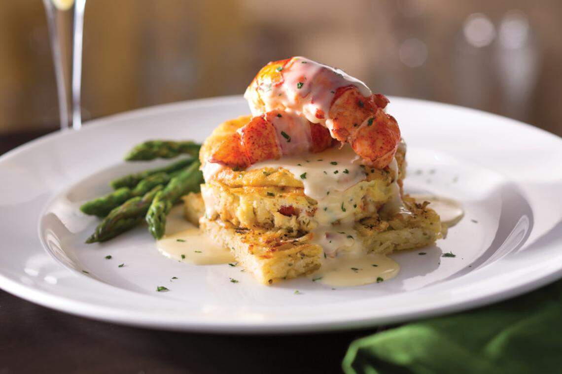 Among the Easter specials is a lobster frittata with butter poached lobster tails, truffle hollandaise, asparagus and white cheddar hash browns.