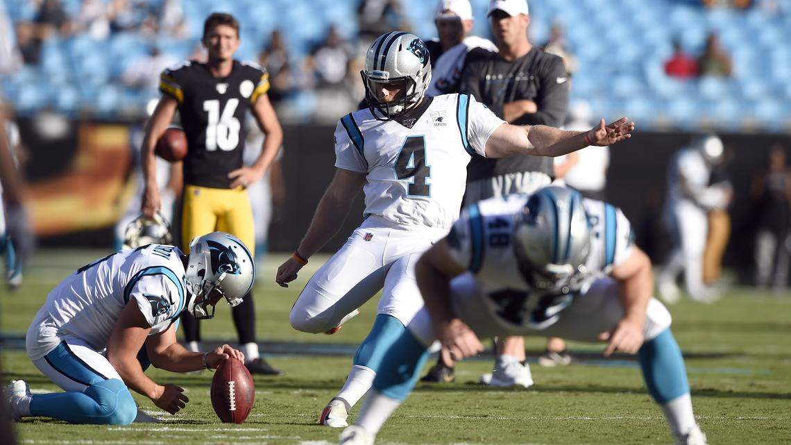 With Gano out, Panthers turn to unproven kicker with a booming leg, Joey Slye