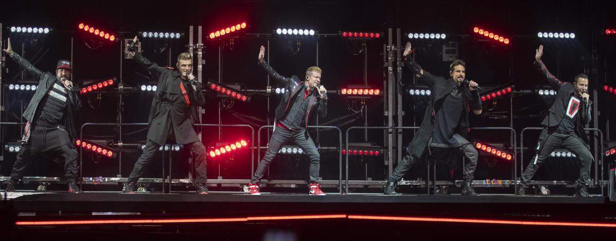 Backstreet Boys bring their “DNA World Tour” to Raleigh, N.C.’s PNC Arena Tuesday night Aug. 20, 2019.