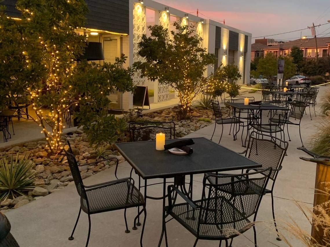 Sit near a heat lamp outside The Dunavant to stay warm while you munch.