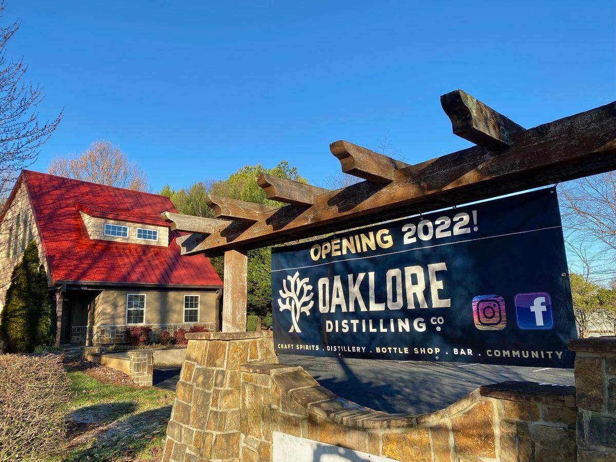 Oaklore Distilling Co. is at 11136 Monroe Road in Matthews.