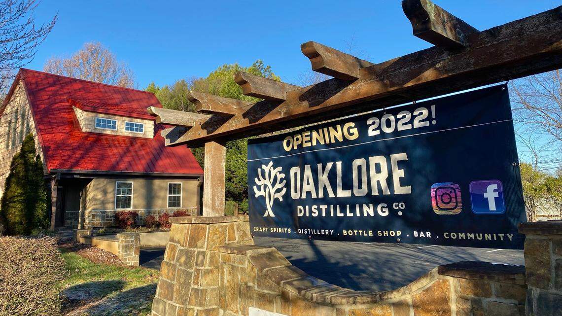 Oaklore Distilling Co. is opening this spring at 11136 Monroe Road in Matthews.