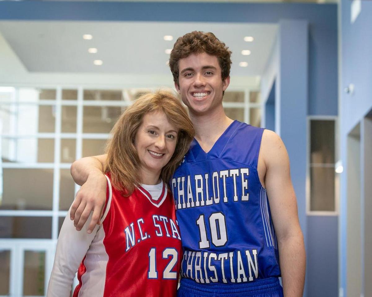 Charlotte Christian’s JC Tharrington, who has committed to Appalachian State, learned basketball from his mother Nicole (Lehmann) Tharrington, who played at N.C. State under coach Kay Yow, and his grandfather, George Lehmann, who played professionally.