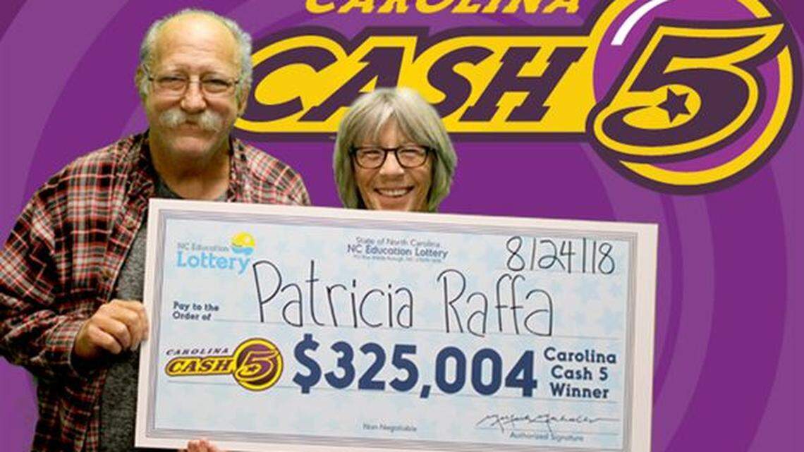 Patricia and Frank Raffa lost their home to Hurricane Irma in the U.S. Virgin Islands. They say they will be able to rebuild their lives after winning a $325,000 prize on a $1 North Carolina lottery ticket.