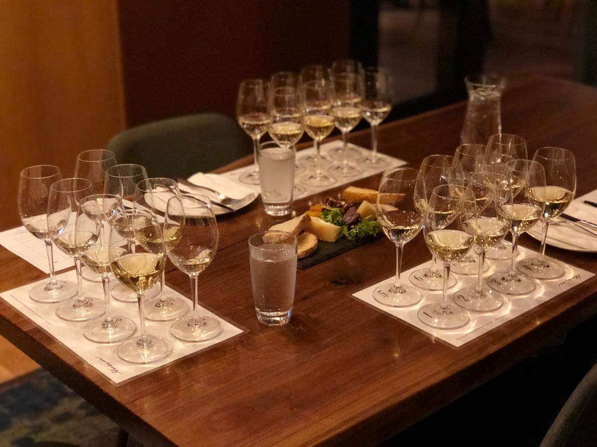 Every day at Corkbuzz, you can get a sommelier’s choice of three wines to blind taste for $17.