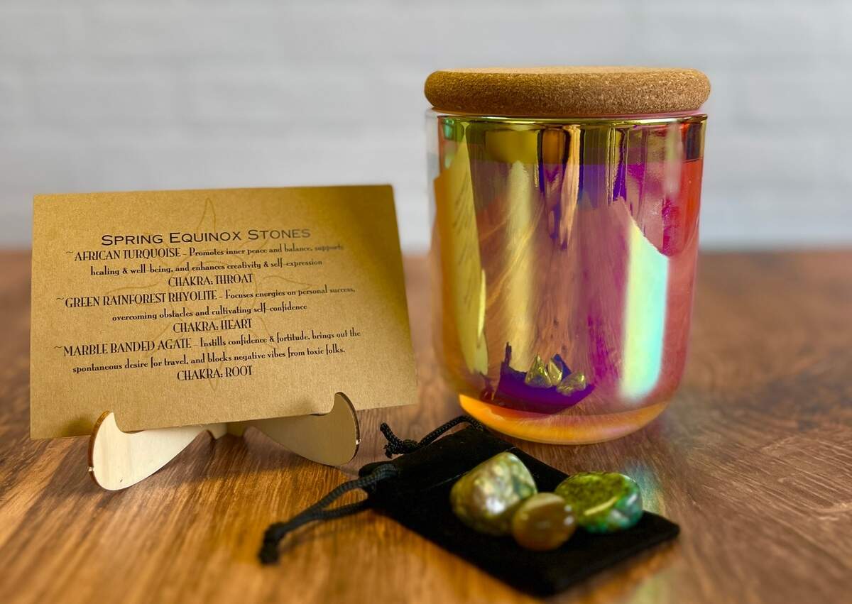 Burnsville Candle Company’s Spring Equinox 2025 candle.