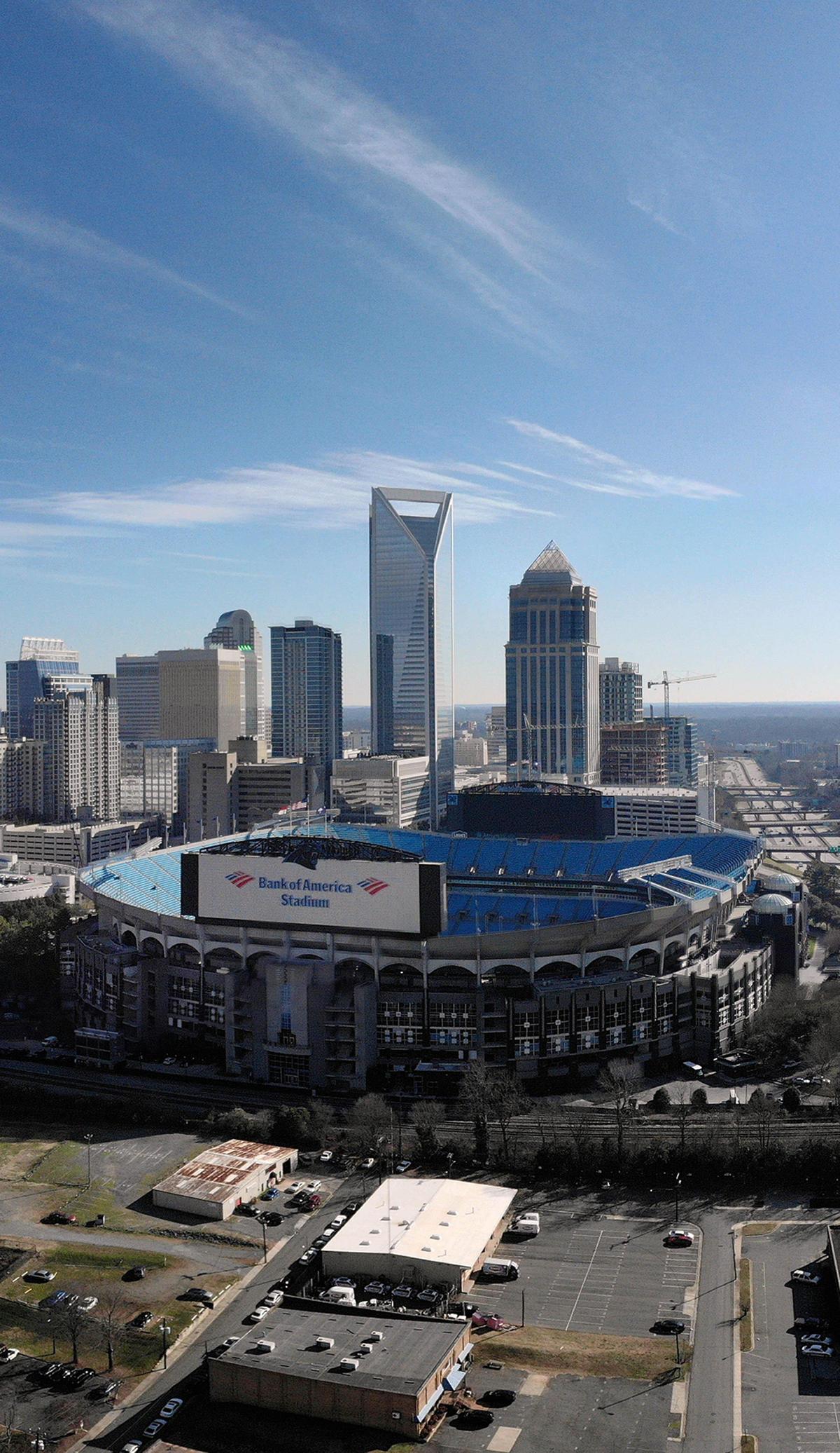 The newest Major League Soccer team would play in Bank of America Stadium in uptown Charlotte.