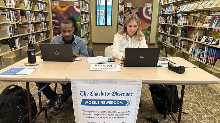 Charlotte-Mecklenburg Library hosts ‘Meet the Charlotte Observer’ at Sugar Creek branch.