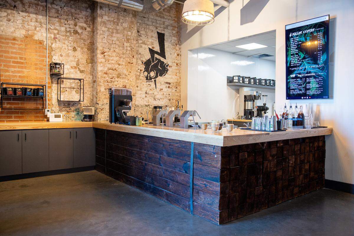 Resident Culture Brewing Company’s full-service coffee shop in the South End location.