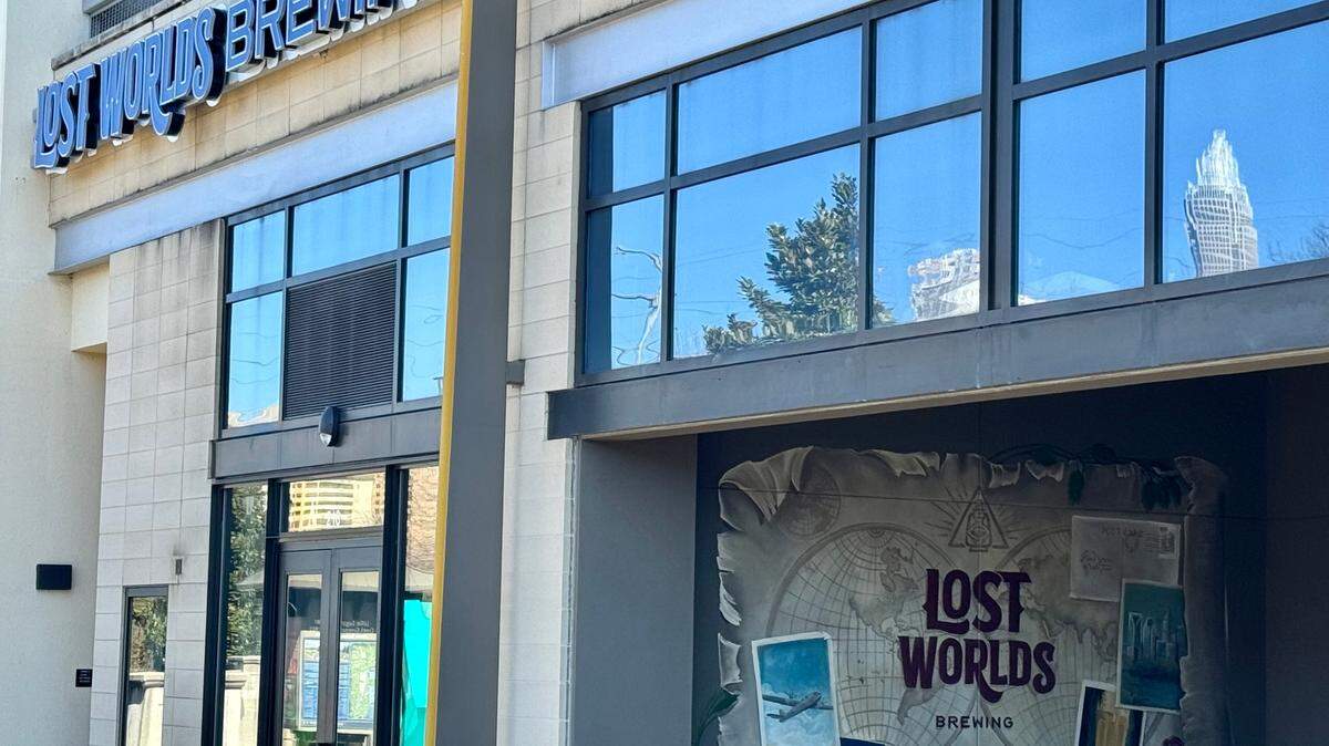 Lost Worlds Brewing’s Charlotte location, opening April 13, showcases murals from local artist Julia Alexis.