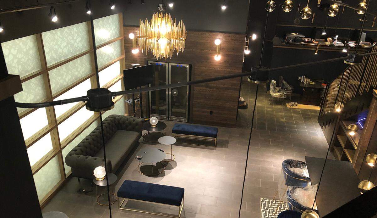 MOA’s decor evokes a modern, upscale mood.