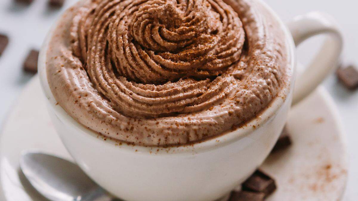 The Cinnamon Chérie Café Crème at Amelie’s mixes cinnamon butter, espresso from Pure Intentions Coffee and milk topped with chocolate whipped cream and cinnamon sugar.