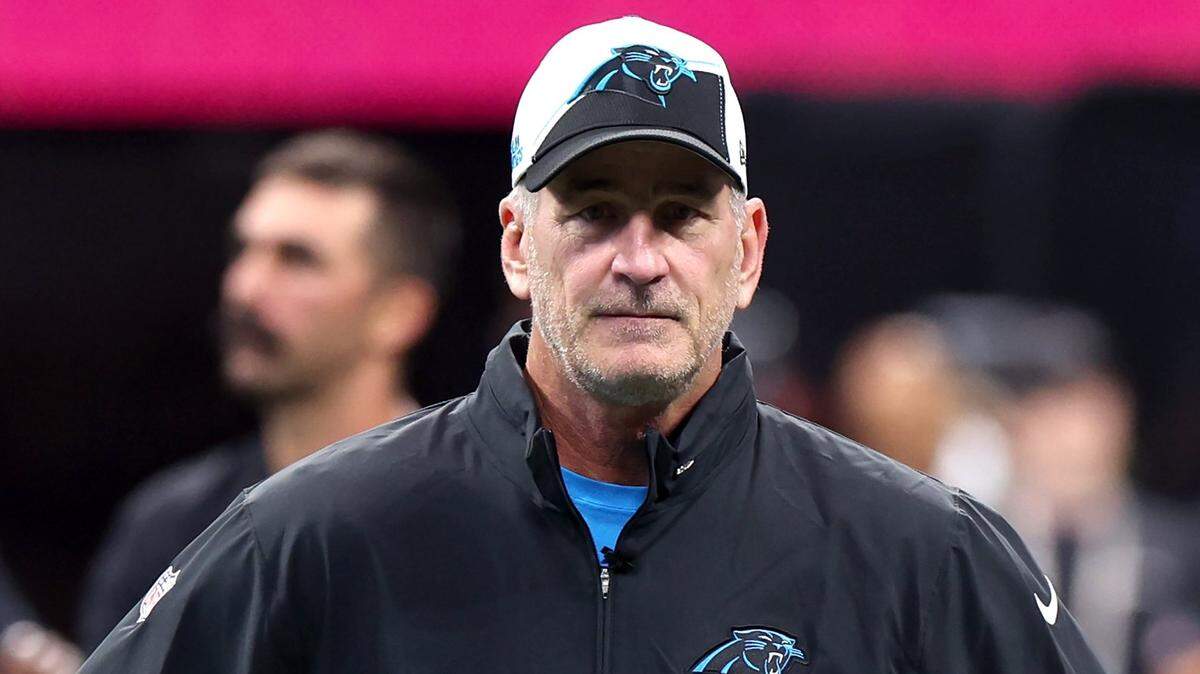 Carolina Panthers head coach Frank Reich and the team open the NFL season at Mercedes-Benz Stadium in Atlanta, GA against the Atlanta Falcons on Sunday, September 10, 2023.