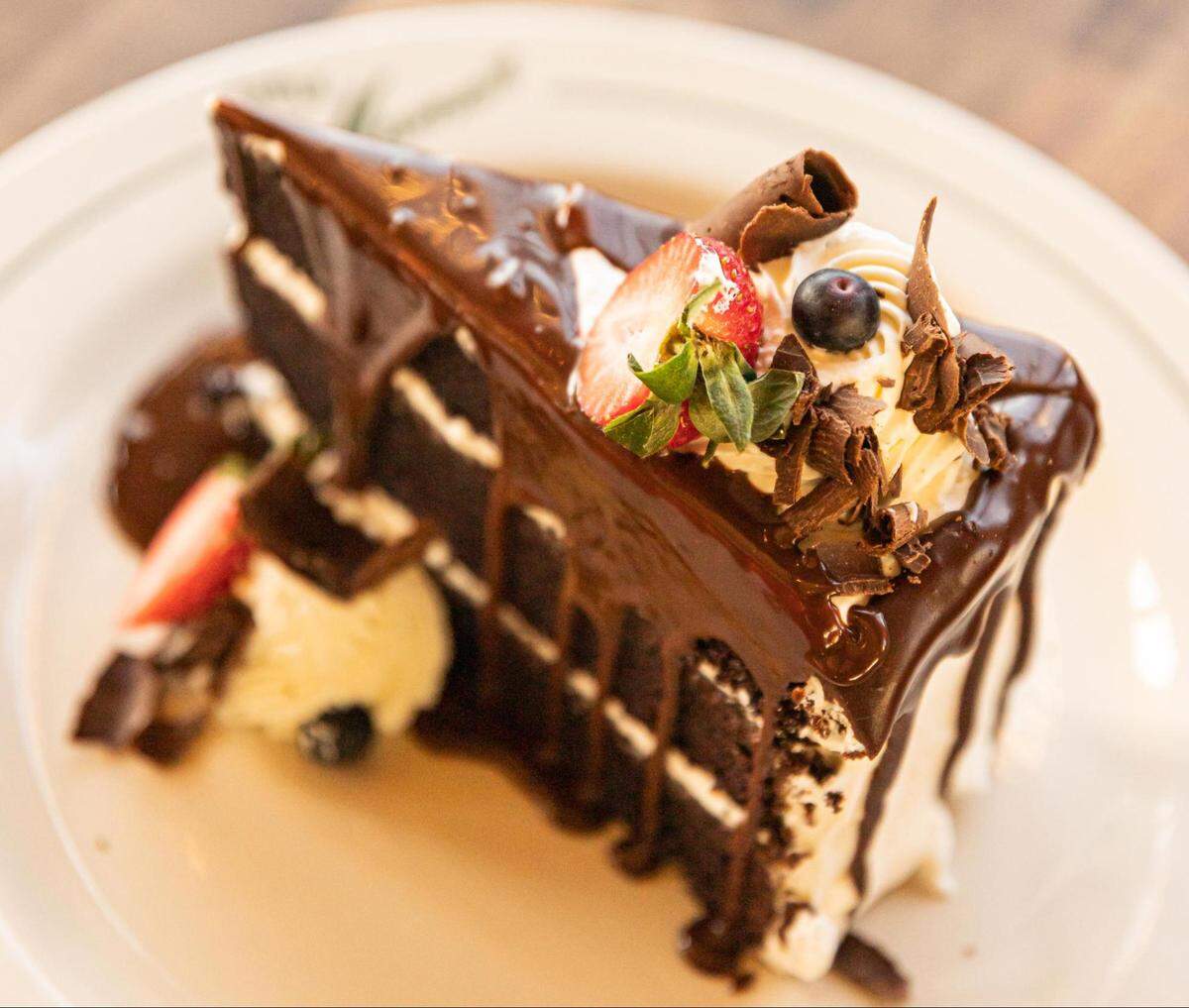 Enjoy an Italian feast at home, complete with dark chocolate cake for dessert.
